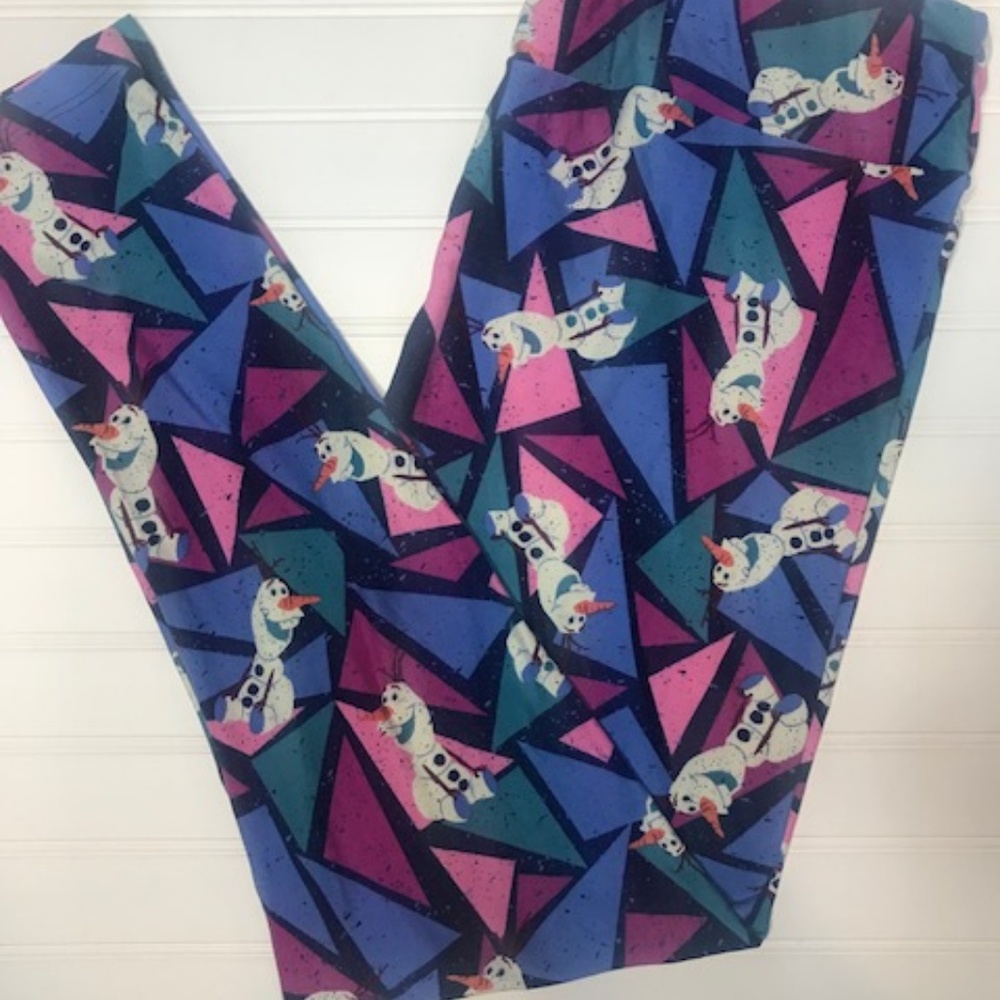 LuLaRoe TC2 leggings Disney Frozen Olaf